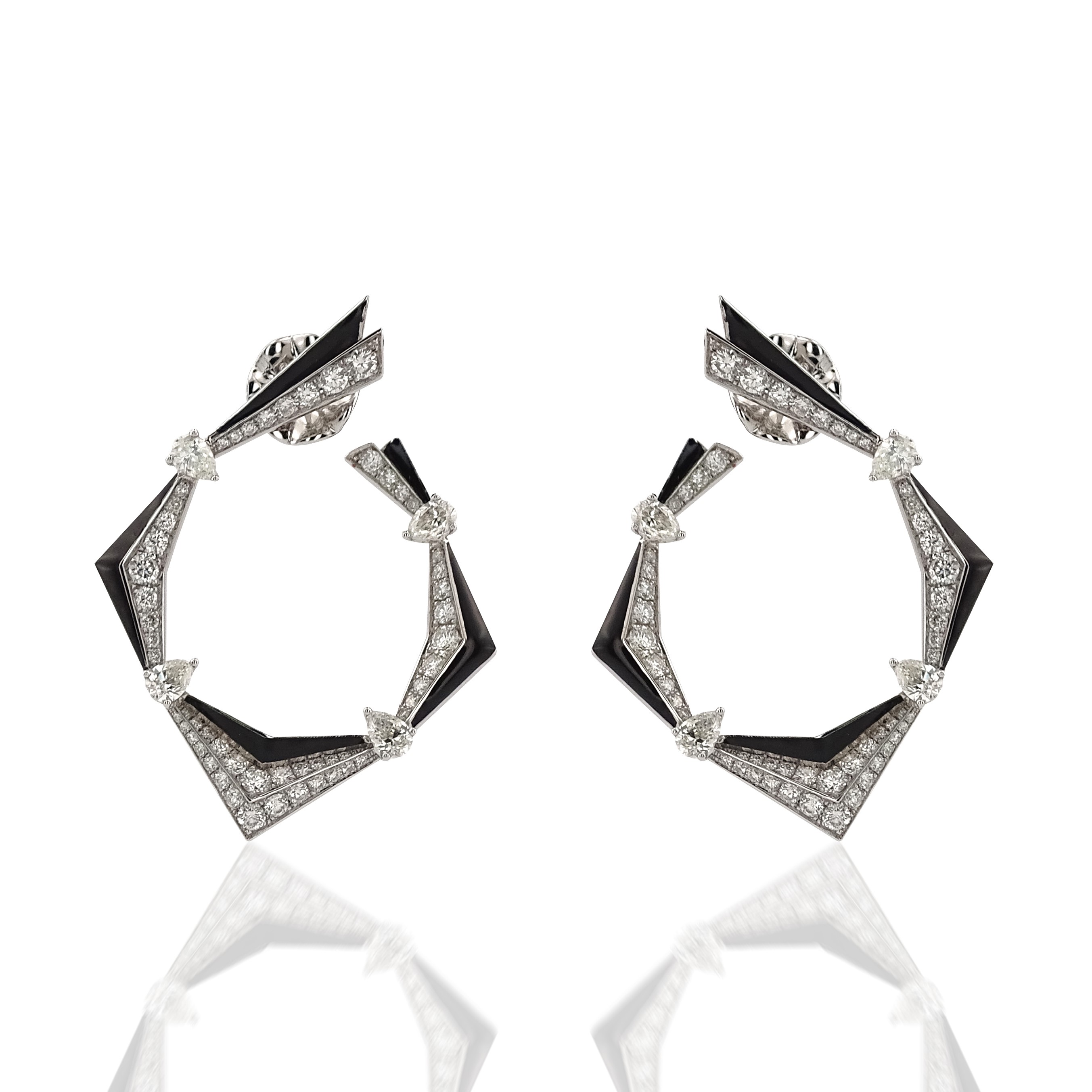 3,42 Ct. Diamond Design Earring